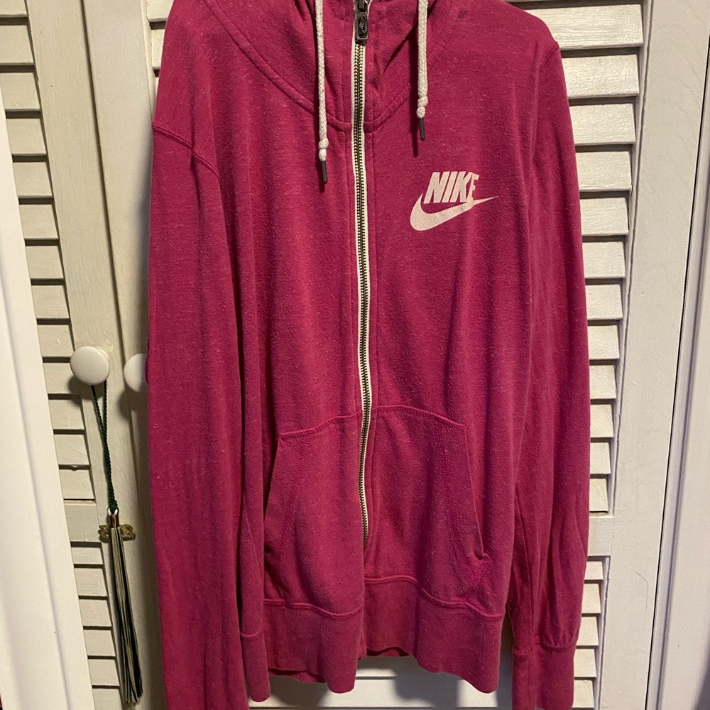 Nike Pink Zip-Up Hoodie